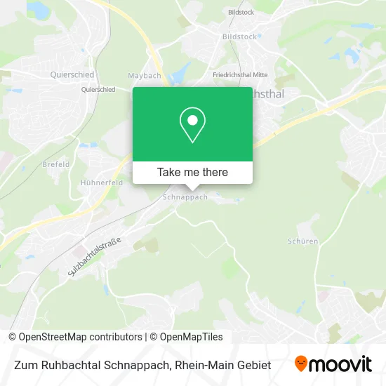 Карта Zum Ruhbachtal Schnappach