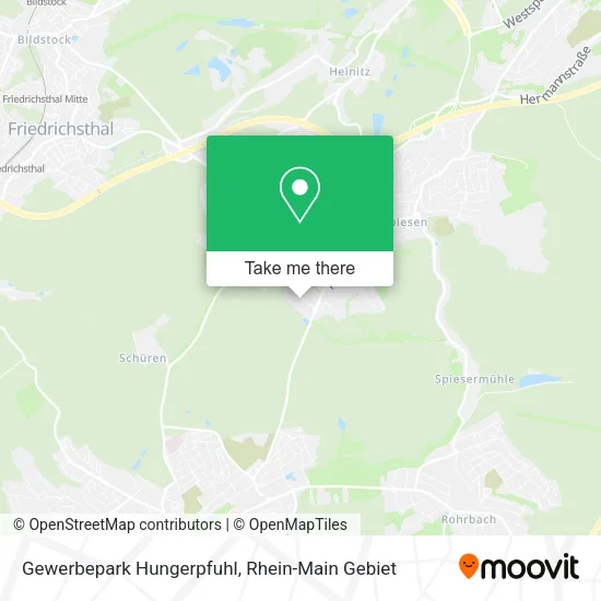 Карта Gewerbepark Hungerpfuhl