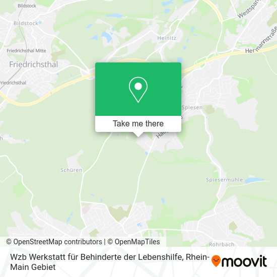 Карта Wzb Werkstatt für Behinderte der Lebenshilfe