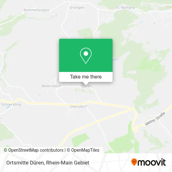 Карта Ortsmitte Düren