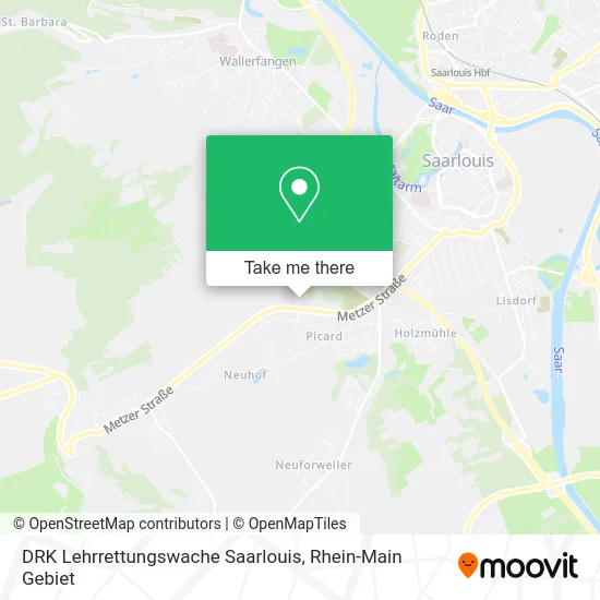 Карта DRK Lehrrettungswache Saarlouis