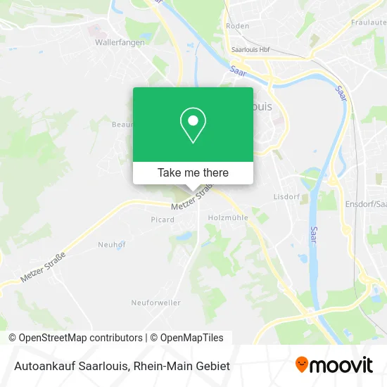 Карта Autoankauf Saarlouis