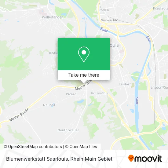 Карта Blumenwerkstatt Saarlouis