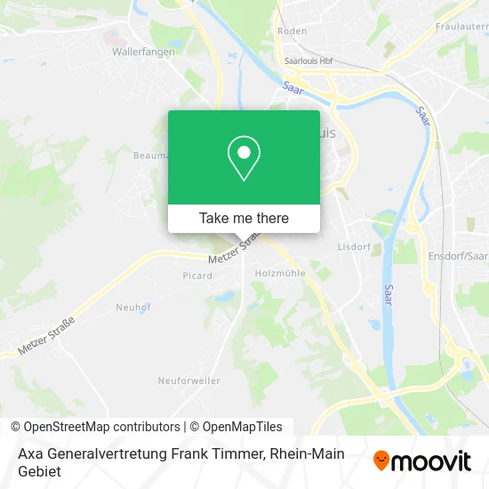 Карта Axa Generalvertretung Frank Timmer