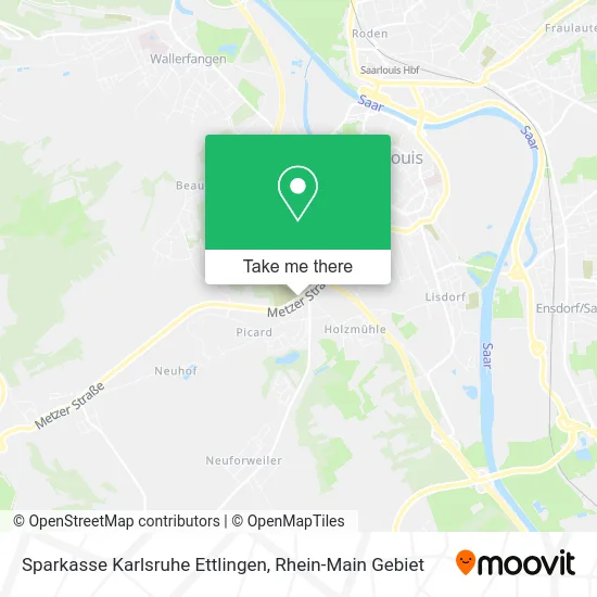 Карта Sparkasse Karlsruhe Ettlingen