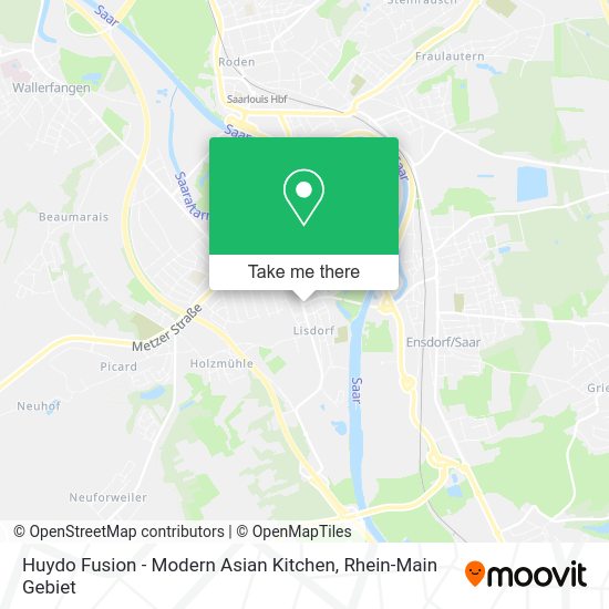 Карта Huydo Fusion - Modern Asian Kitchen