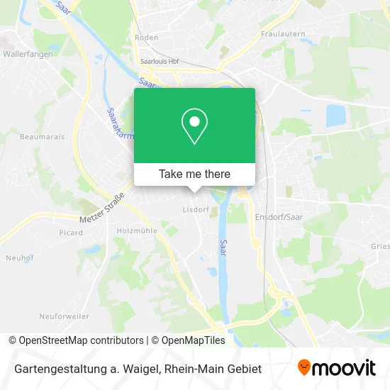 Карта Gartengestaltung a. Waigel