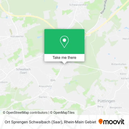 Карта Ort Sprengen Schwalbach (Saar)