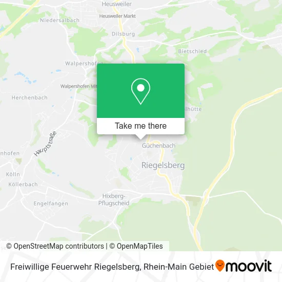 Карта Freiwillige Feuerwehr Riegelsberg