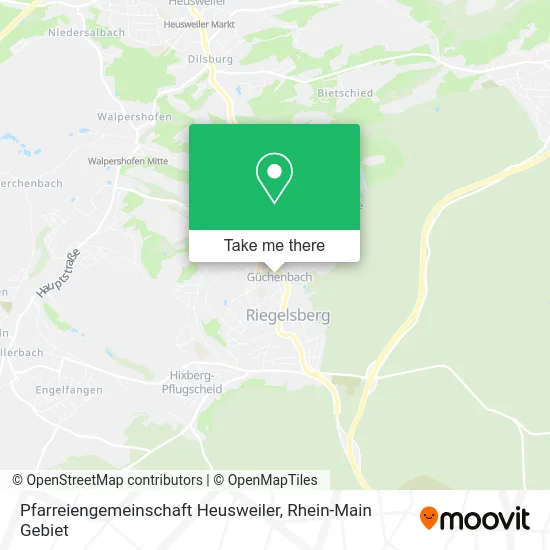 Карта Pfarreiengemeinschaft Heusweiler