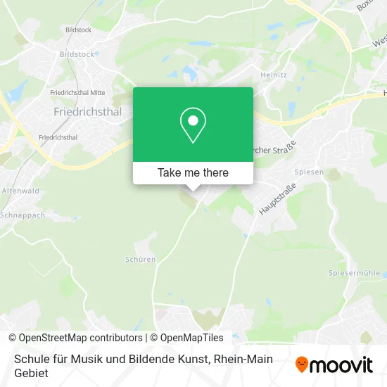 Карта Schule für Musik und Bildende Kunst
