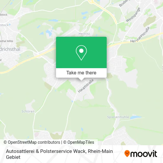 Карта Autosattlerei & Polsterservice Wack