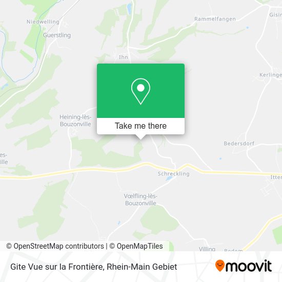 Карта Gite Vue sur la Frontière