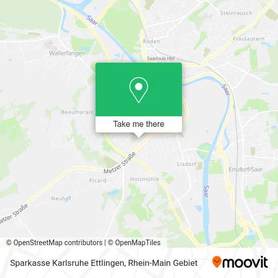 Карта Sparkasse Karlsruhe Ettlingen