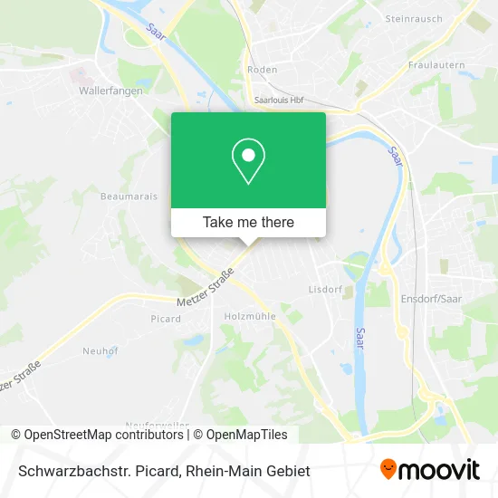 Карта Schwarzbachstr. Picard