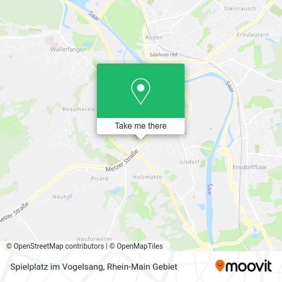 Карта Spielplatz im Vogelsang