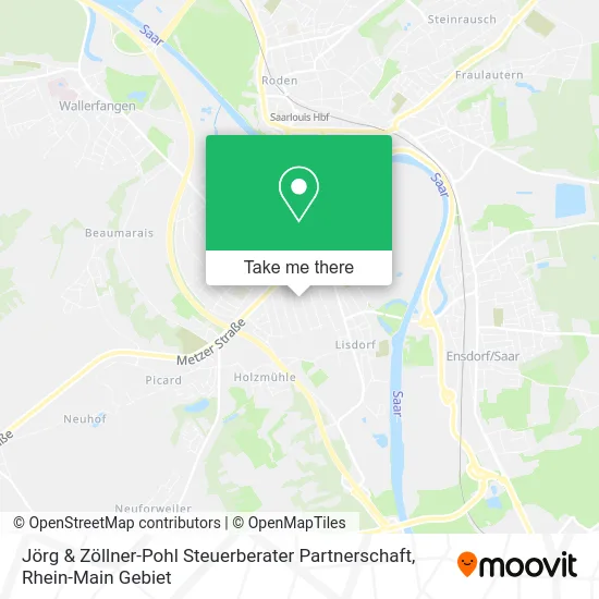 Карта Jörg & Zöllner-Pohl Steuerberater Partnerschaft