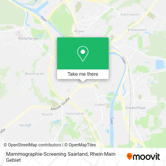 Карта Mammographie-Screening Saarland