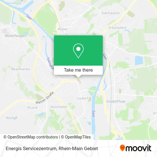 Карта Energis Servicezentrum