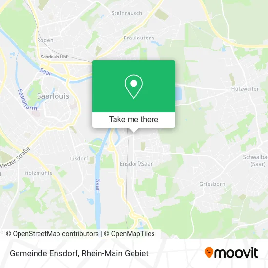 Карта Gemeinde Ensdorf
