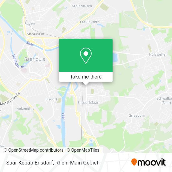 Карта Saar Kebap Ensdorf