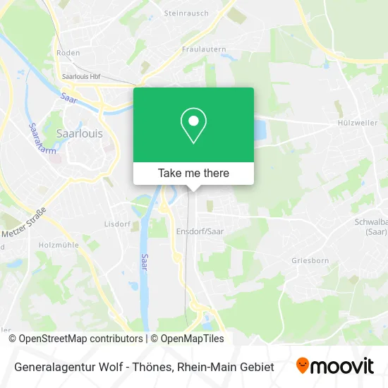 Карта Generalagentur Wolf - Thönes