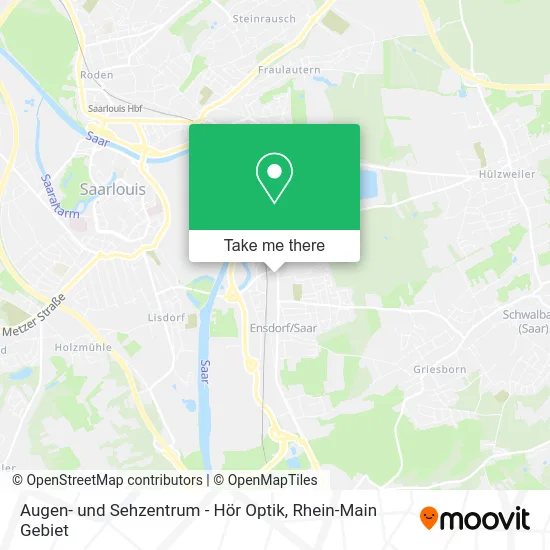 Карта Augen- und Sehzentrum - Hör Optik