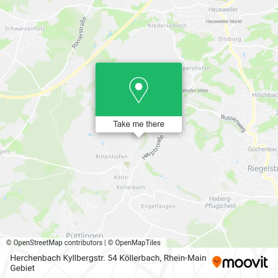 Карта Herchenbach Kyllbergstr. 54 Köllerbach