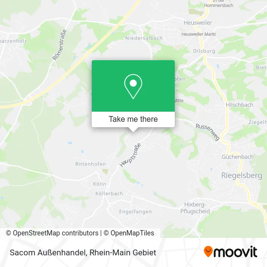 Карта Sacom Außenhandel