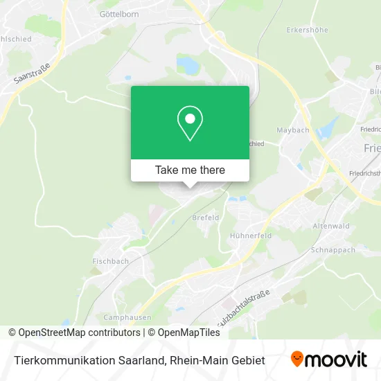 Карта Tierkommunikation Saarland