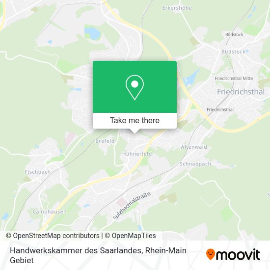 Карта Handwerkskammer des Saarlandes