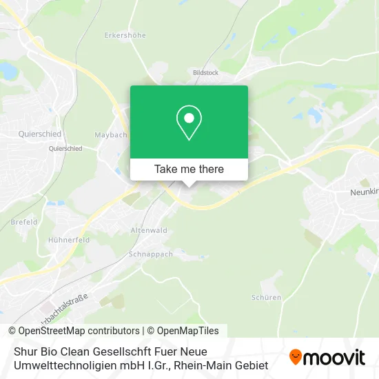 Карта Shur Bio Clean Gesellschft Fuer Neue Umwelttechnoligien mbH I.Gr.