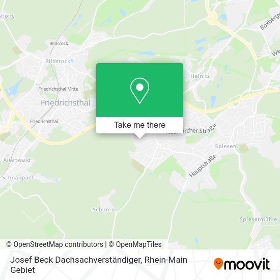 Карта Josef Beck Dachsachverständiger