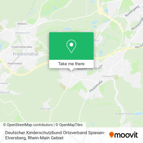 Карта Deutscher Kinderschutzbund Ortsverband Spiesen-Elversberg