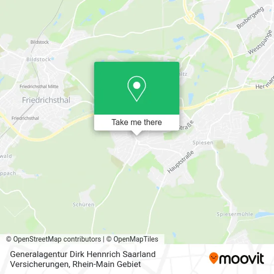 Карта Generalagentur Dirk Hennrich Saarland Versicherungen