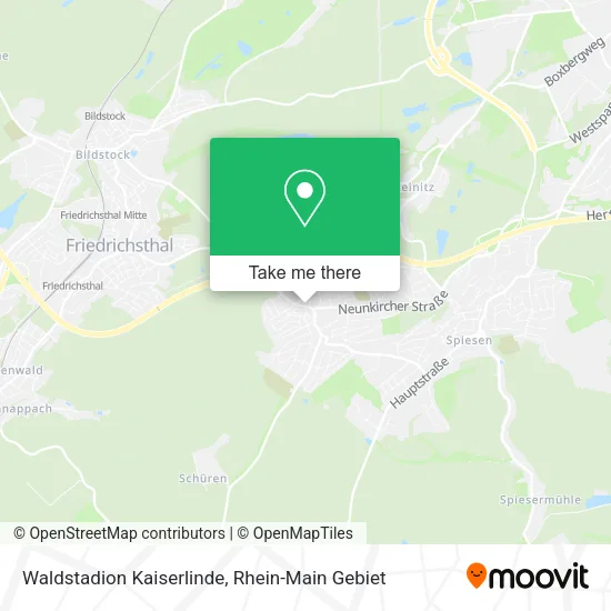 Карта Waldstadion Kaiserlinde
