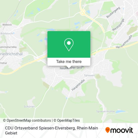Карта CDU Ortsverband Spiesen-Elversberg