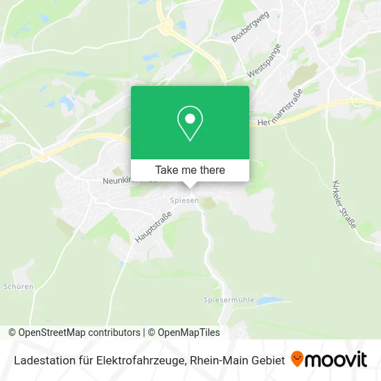 Карта Ladestation für Elektrofahrzeuge