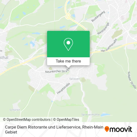 Карта Carpe Diem Ristorante und Lieferservice