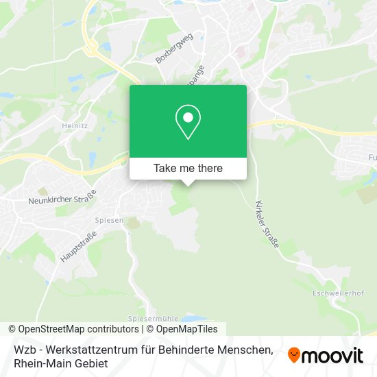 Карта Wzb - Werkstattzentrum für Behinderte Menschen
