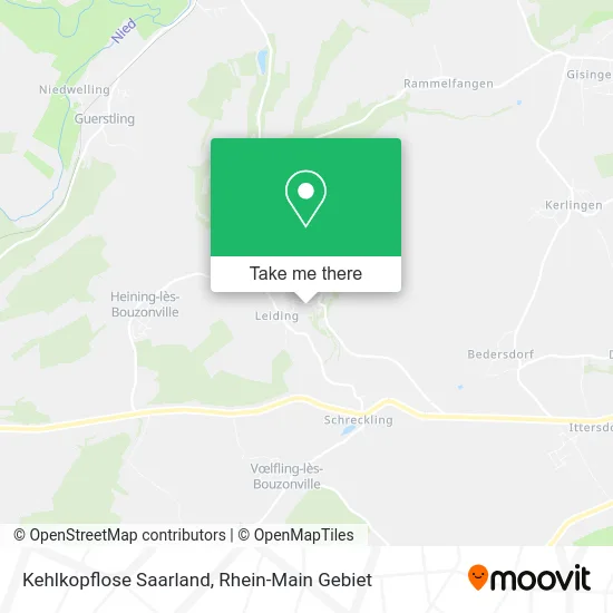 Карта Kehlkopflose Saarland