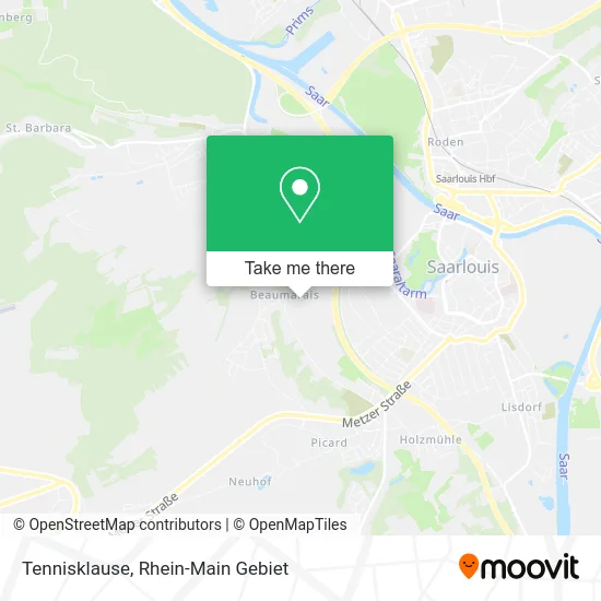 Карта Tennisklause