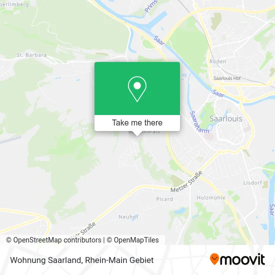 Карта Wohnung Saarland