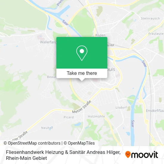 Карта Fliesenhandwerk Heizung & Sanitär Andreas Hilger