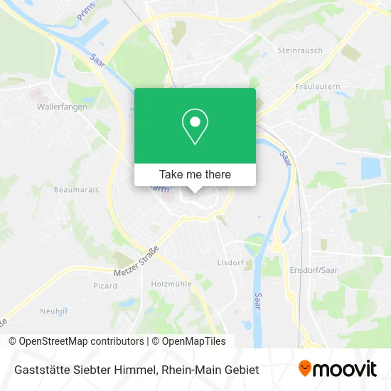 Карта Gaststätte Siebter Himmel