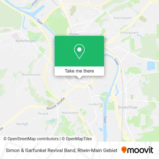 Карта Simon & Garfunkel Revival Band