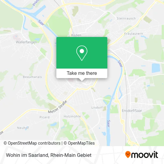 Карта Wohin im Saarland