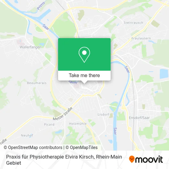 Карта Praxis für Physiotherapie Elvira Kirsch