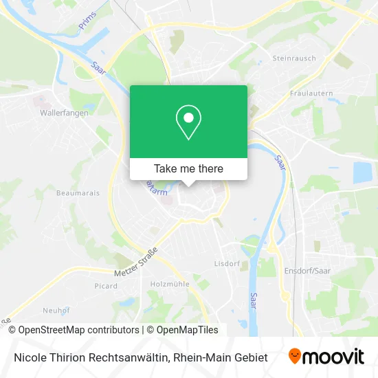 Карта Nicole Thirion Rechtsanwältin