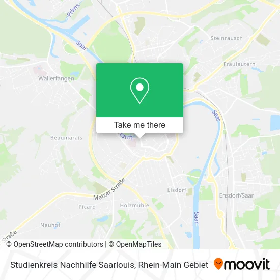 Карта Studienkreis Nachhilfe Saarlouis